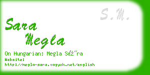 sara megla business card